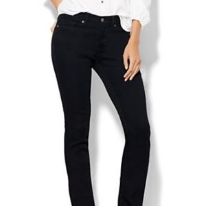 NY & C Low Rise Flare Black Jeans Size  Misses 4